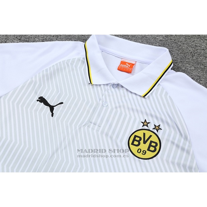 Camiseta Polo del Borussia Dortmund 2022-2023 Blanco y Verde